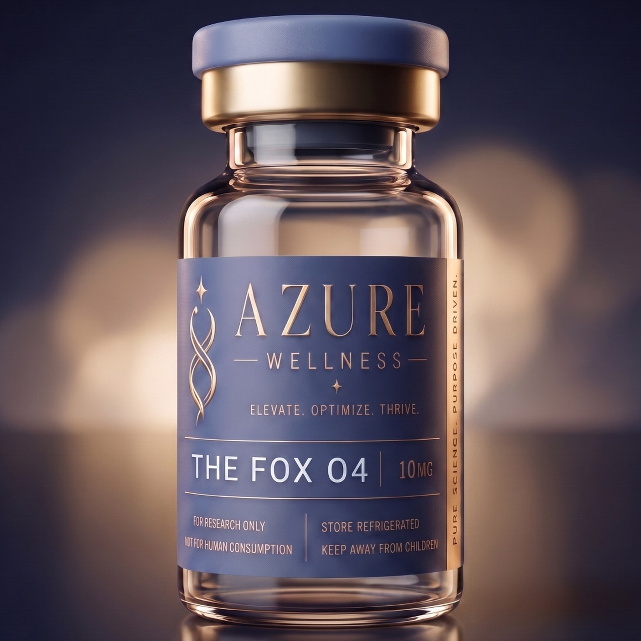 Azure Wellness The Fox O4 research vial